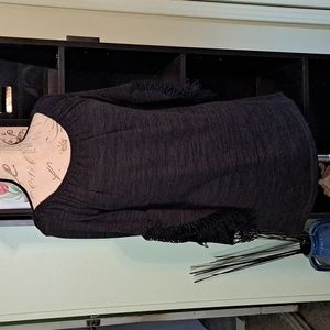 Black Gray Tunic Top Size M by Win Win